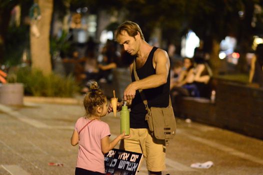 ISRAEL, Tel Aviv: An estimated 10,000 people marched in Tel Aviv for animal rights on October 3, 2015. 	In the largest-ever protest in Israel and the third annual protest under the name The Animal Rights March various struggles concerning animal protection united: wild life, animal testing, fur, street cats and dogs, and farm animals. 
