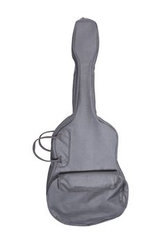 Guitar fabric bag, black color on white background