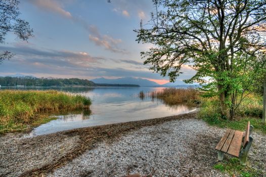 Bench at the lake