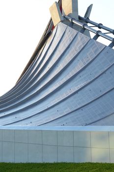 Free Form Roof of Yoyogi National Gymnasium in Tokyo, Japan