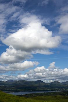 mountain view from the kerry way walk in ireland