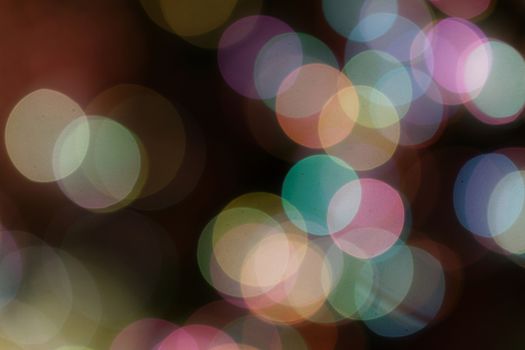 Colorful abstract blurred background with bokeh lights 