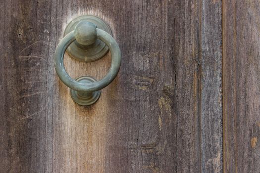 Close up of rustic old door in Sicily, Acireale, Catania