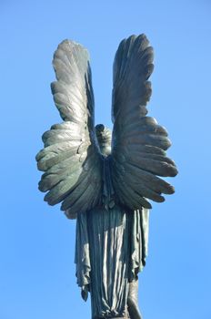 Rear of war memorial statue