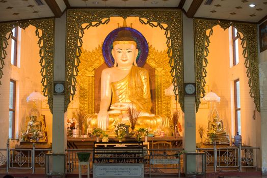 Buddha image at the Su Taung Pyae Temple in Labutta Township, Ayeyarwady Division of Myanmar.