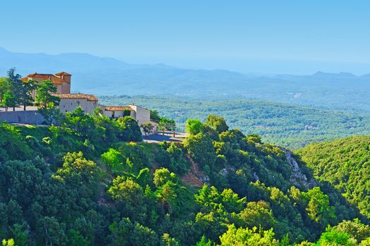 Medieval French Town on the Hill