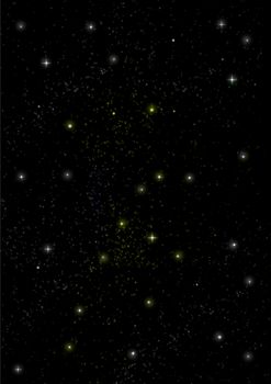 Far being shone nebula and star field against space. "Elements of this image furnished by NASA".