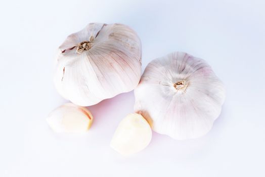 garlic isolated on white background