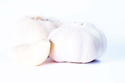 garlic isolated on white background