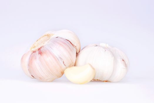 garlic isolated on white background