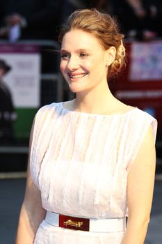 UNITED KINGDOM, London: Romola Garai attends the screening of Suffragette on opening night of the BFI London Film Festival at London's Odeon Leicester Square on October 7, 2015.  
