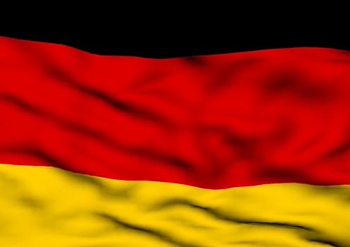 Image of a waving flag of Germany