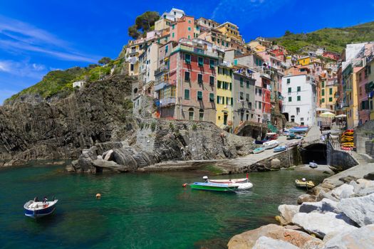 Harbor of Riomaggiore, Cinque Terre, Italy