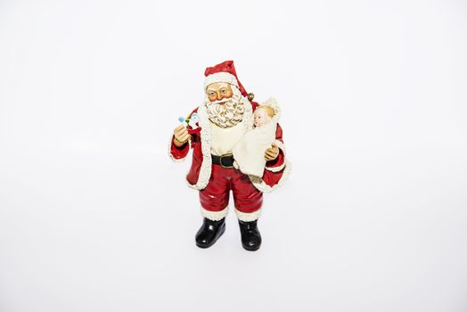 Santa Claus for Christmas with white background