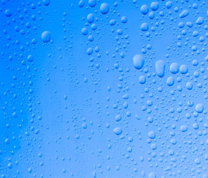 blue water drops background