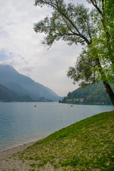 Ledro lake in Italy is called the blue lake