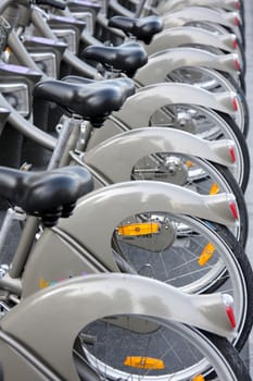 velib free bikes in a paris
