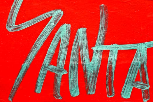 Graffitis on a red background in denmark
