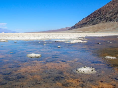 Badwater basin in Death Valley np