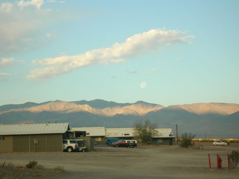 silence at sunrise on the stovepipe village, death valley np