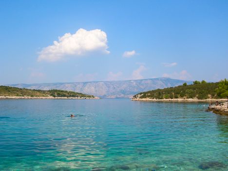 transparent sea in Croatia