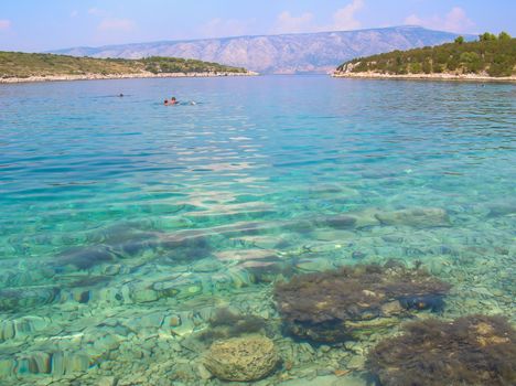 transparent sea in Croatia