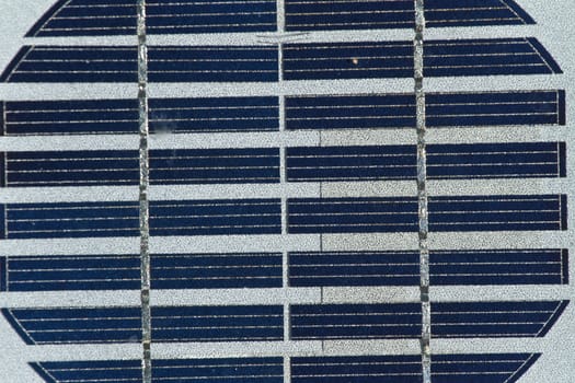 PV celles details, close up picture. Photovoltaics PV is the field of technology and research related to the application of solar cells for energy by converting sunlight directly into electricity.