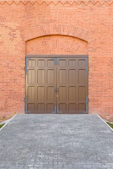 Photo beautiful old doors made of iron