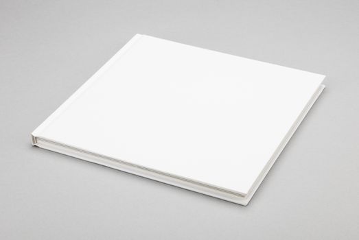 Blank book with white cover