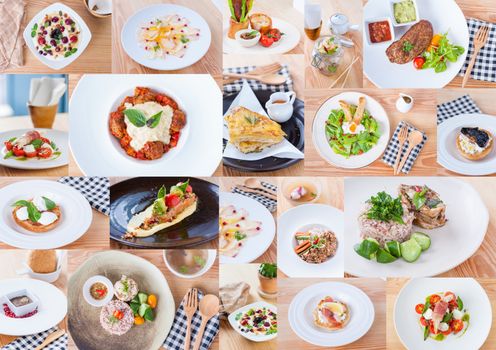 A collection of fusion food