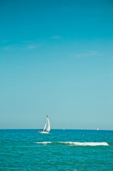 Sea, sky, travel, holidays, blue, relaxation, france, south