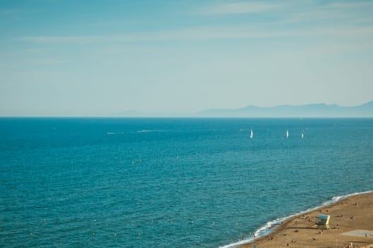 Sea, sky, travel, holidays, blue, relaxation, france, south