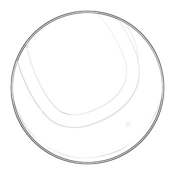 Illustration: Coloring Book Series: Sport Ball: Tennis Ball. Soft thin line. Print it and bring it to Life with Color! Fantastic Outline / Sketch / Line Art Design.