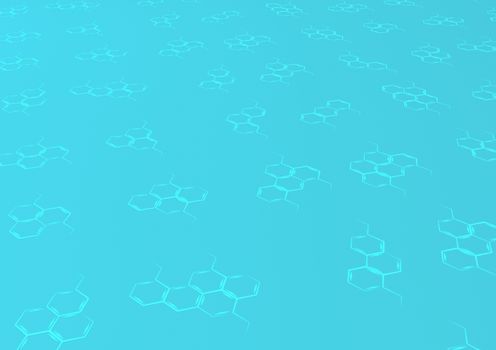 Background with structural chemical formulas. Concept of a chemical background.