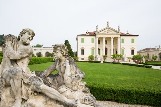 VICENZA, ITALY - MAY 13: Villa Cordellina Lombardi, built in 18th century on a design by architect Giorgio Massari on Wednesday, May 13, 2015.