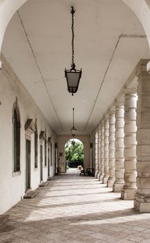 VICENZA, ITALY - MAY 13: Villa Cordellina Lombardi, built in 18th century on a design by architect Giorgio Massari on Wednesday, May 13, 2015.