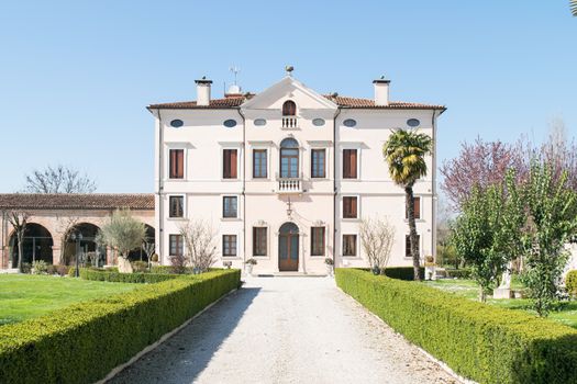 VERONA, ITALY - MARCH 29: Villa Bongiovanni open for a wedding fair on Verona Saturday, March 29, 2015. It was built in a neoclassical style in the eighteenth century by the Bongiovanni family.