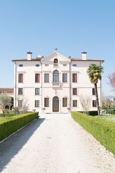 VERONA, ITALY - MARCH 29: Villa Bongiovanni open for a wedding fair on Verona Saturday, March 29, 2015. It was built in a neoclassical style in the eighteenth century by the Bongiovanni family.