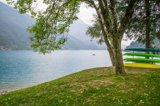 Ledro lake in Italy is called the blue lake