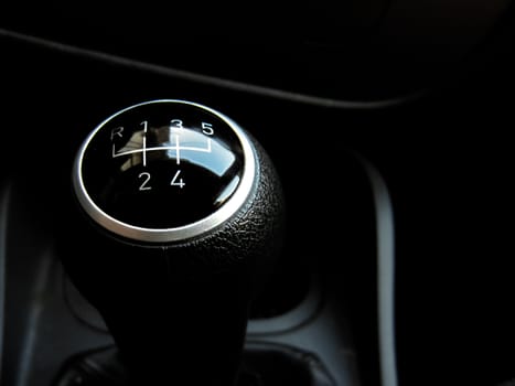 detail of Gear shift vehicle