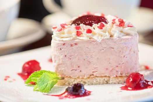 tasty heart shaped valentine cake