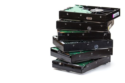 stack of Hard disk drive