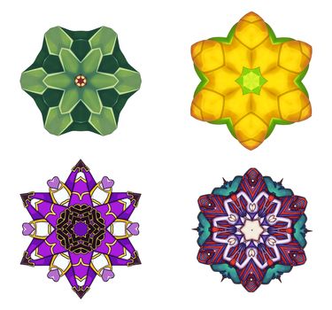 Illustration: Digital Art: Fractal Graphics: The Lord of Flowers Series 7. Element / Game Asset Design. Fantastic Style.