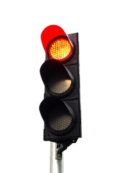 Traffic lights isolated on background