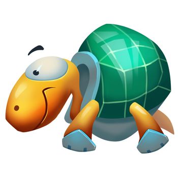 Illustration: Game World Topic - The Happy Turtle - Character Creation - Fantastic Style
