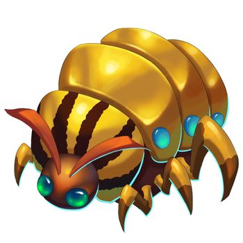 Gold Train Bug - Creature Design