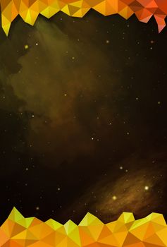 Colorful Cosmos - Yellow - with Header and Footer
