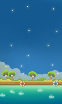 Star Night - Illustration for Children