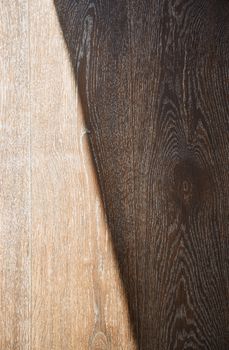 Wooden texture with sunlight and shade
