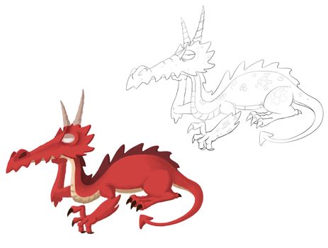 Dragon - Character Design for children